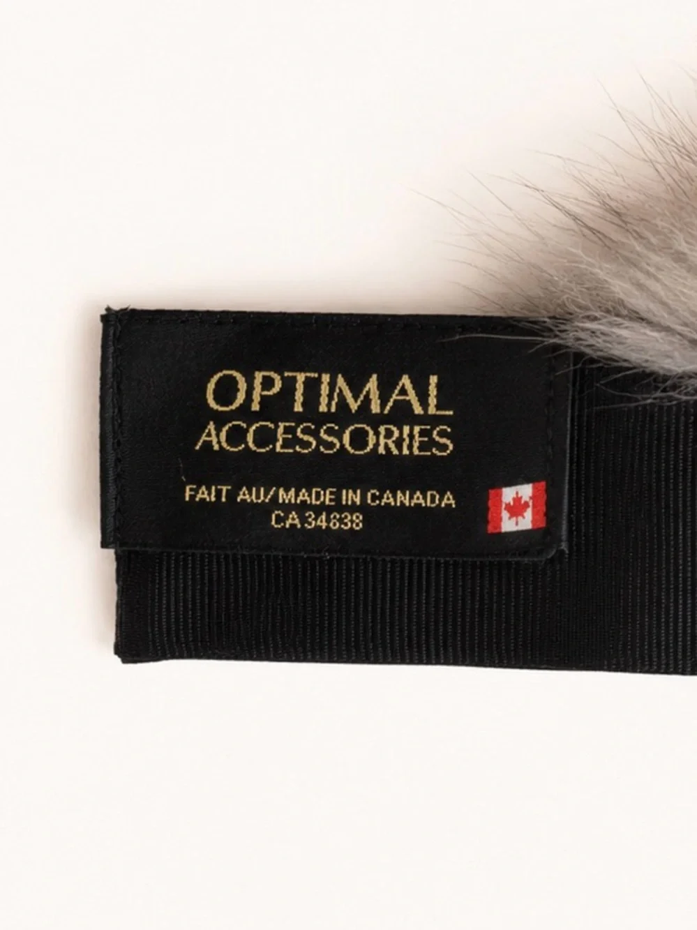 Optimal Accessories Genuine Fur Collar Made in Canada